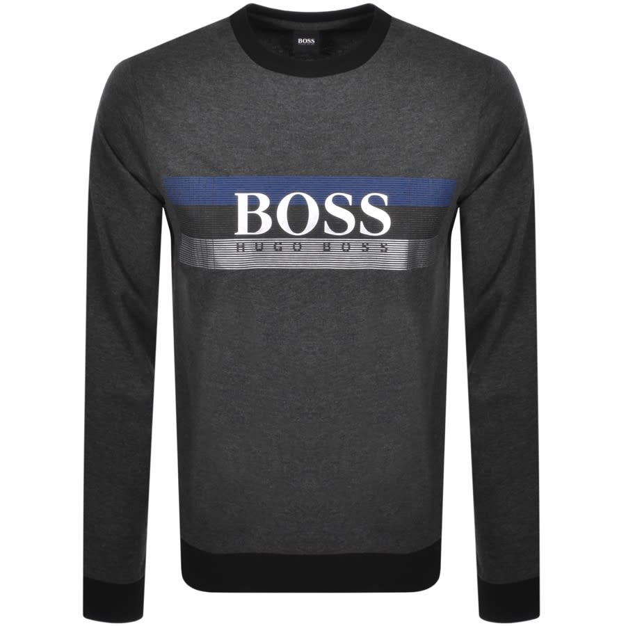 Alternative Image for ProductBOSS Bodywear Lounge Crew Neck Sweatshirt Grey1